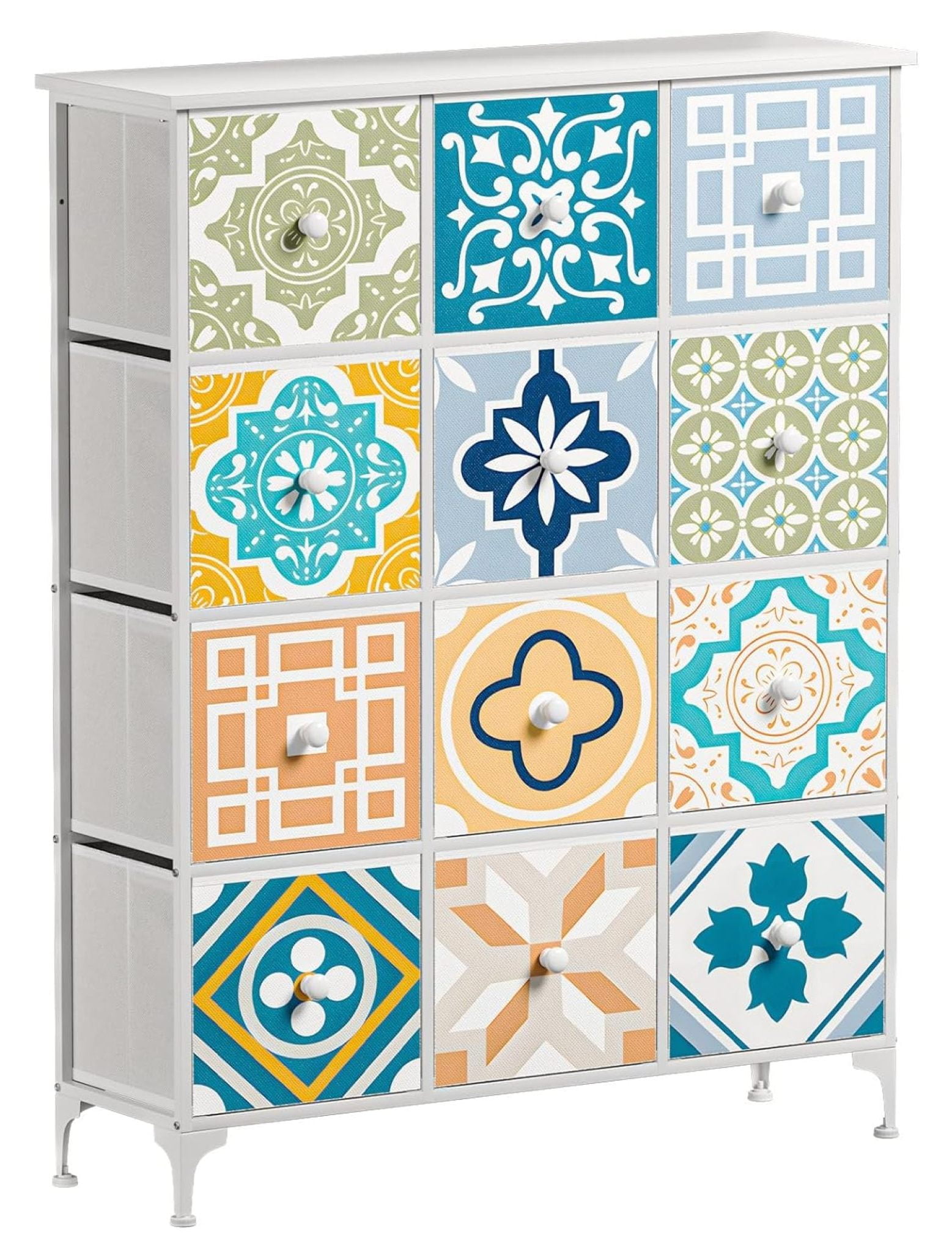 SkYifF 12 Drawer Dresser for Bedroom Mediterranean Tall Dressers with