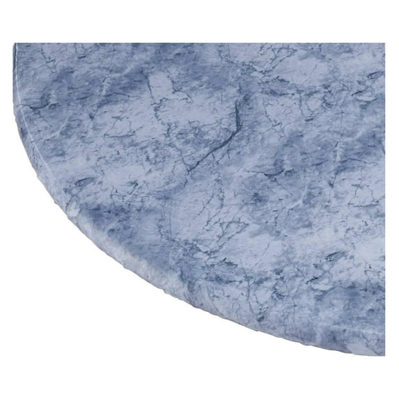 SkYifF Marbled Vinyl Elasticized Table Cover 42" x 68" Oval/Oblong