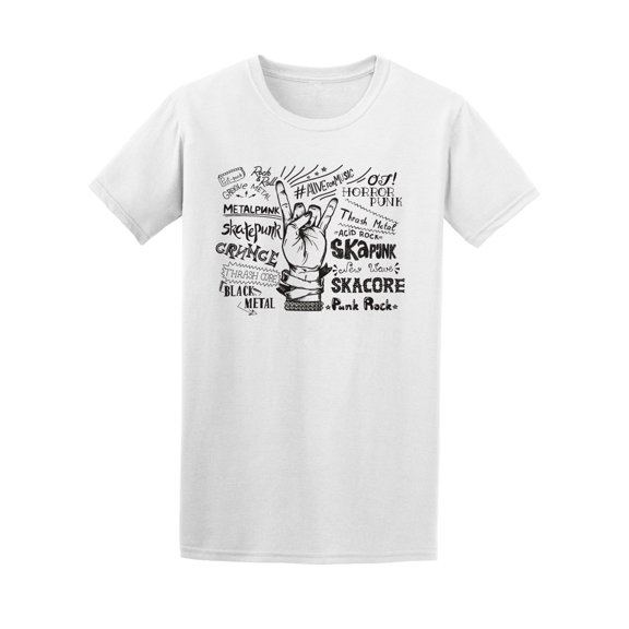 Ska Black Metal Thrash Music  T-Shirt Men -Image by Shutterstock, Male Medium