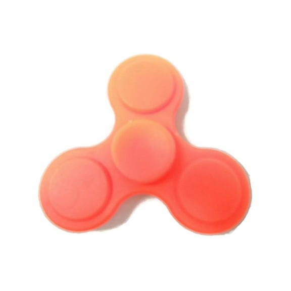 SkaZag Fidget Spinner Lightweight Safe & Covered Bearings ADHD Stress Anxiety Relief Dark Orange