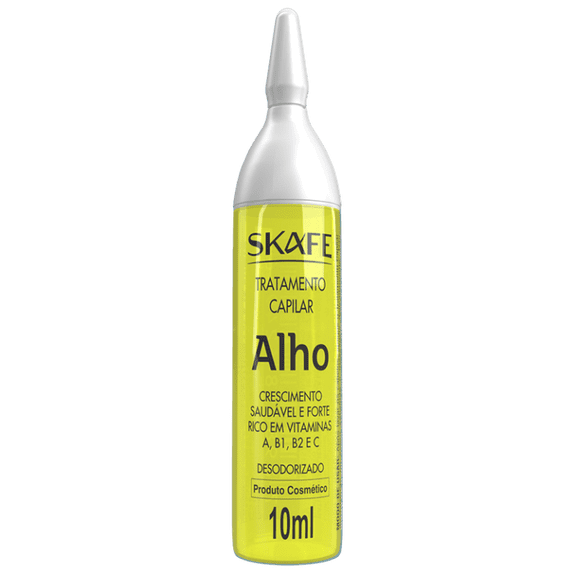 Skafe - Linha Tratamento Capilar - Ampola Alho (3 x 10 Ml) - (Hair Treatment Collection - Garlic Ampoule (3 x 0.34 Fl Oz))