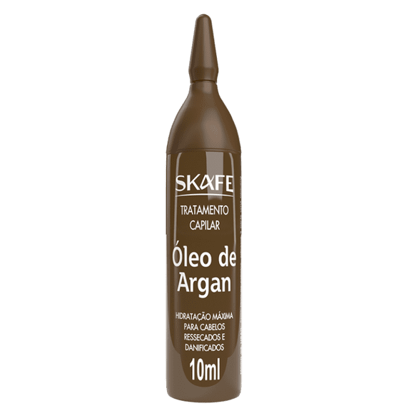 Skafe - Linha Tratamento Capilar - Ampola Oleo de Argan (3 x 10 Ml) - (Hair Treatment Collection - Argan Oil Ampoule (3 x 0.34 Fl Oz))