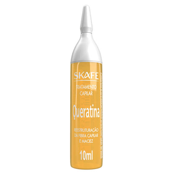 Skafe - Linha Tratamento Capilar - Ampola Queratina (3 x 10 Ml) - (Hair Treatment Collection - Keratin Ampoule (3 x 0.34 Fl Oz))