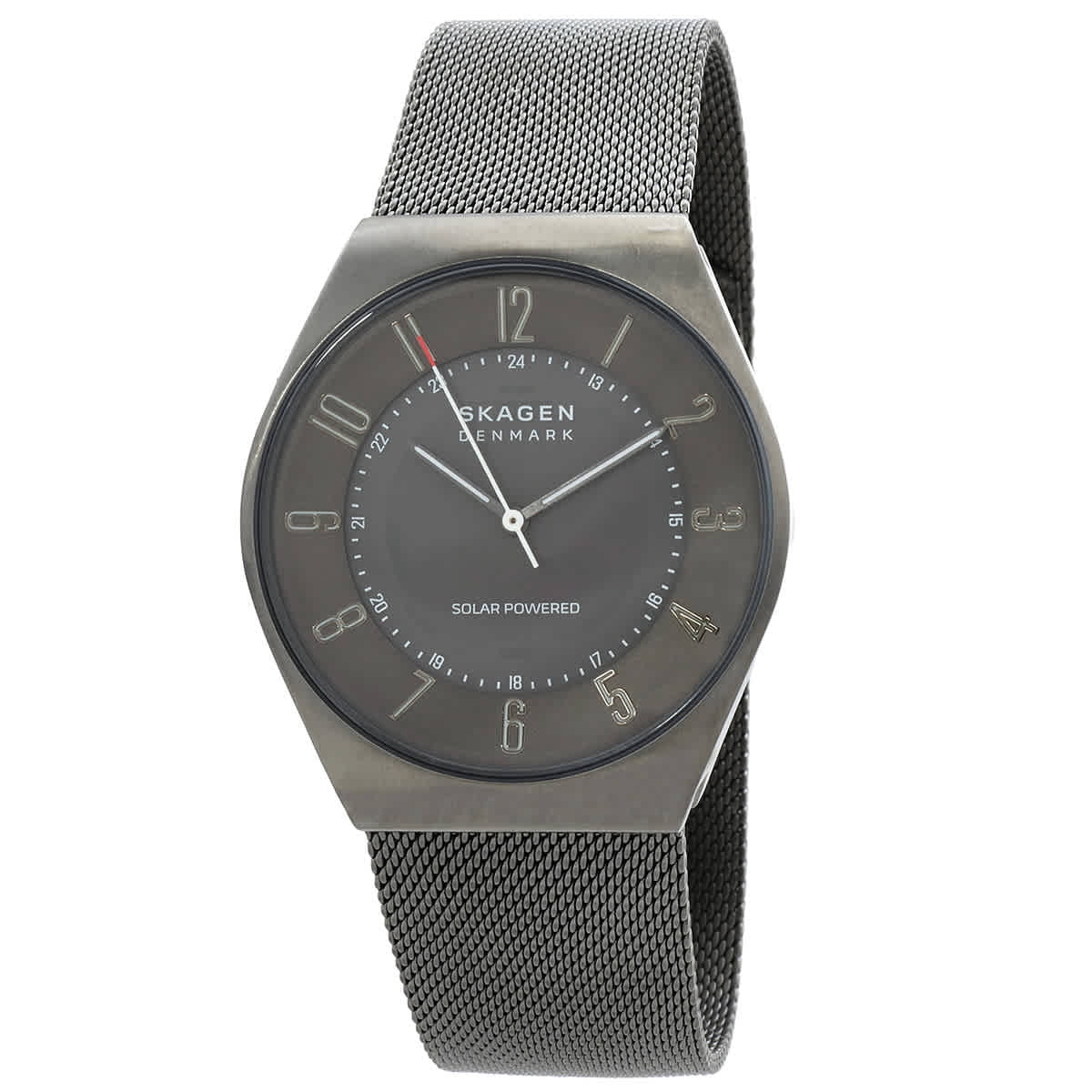 Skagen lady battery chronograph water resistant gunmetal w/stone Amazon.com: Skagen Men main image 2