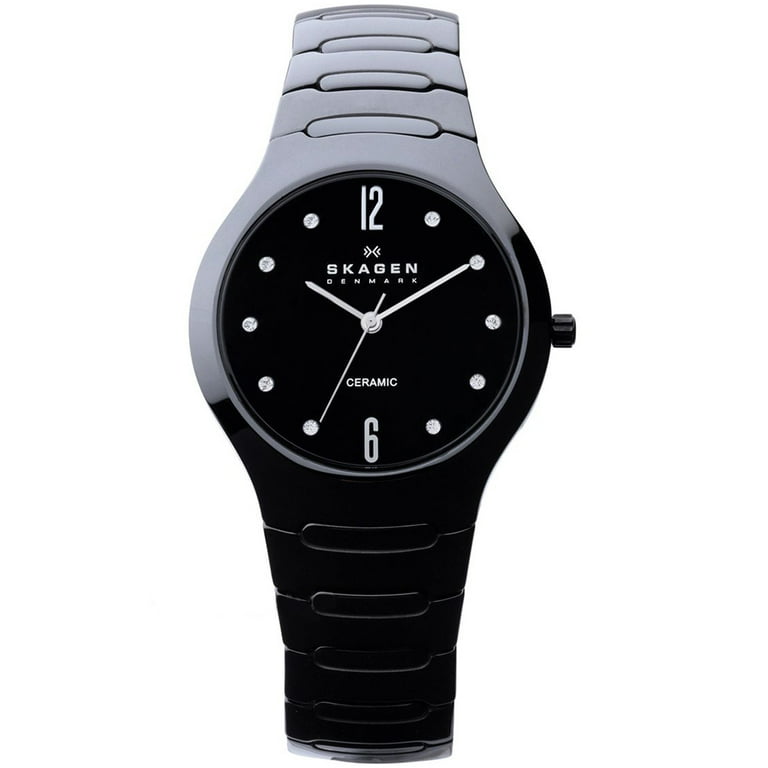 Skagen ceramic top women's watch