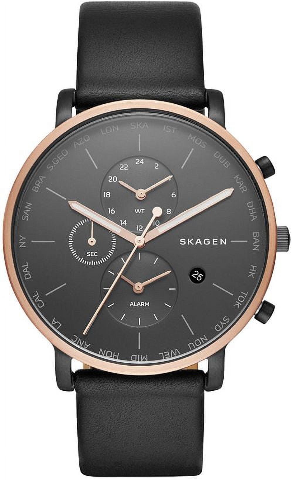 Skagen men's watch outlet leather band