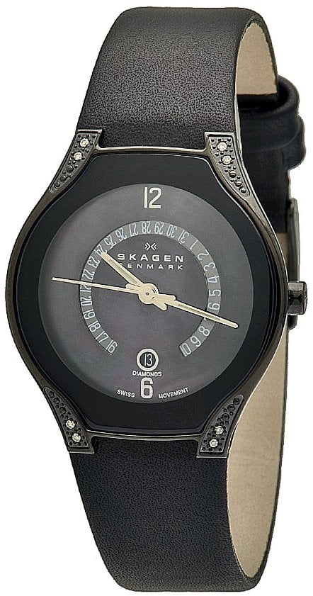 Skagen Women s Black Label Swiss Watch 886SBLB Walmart