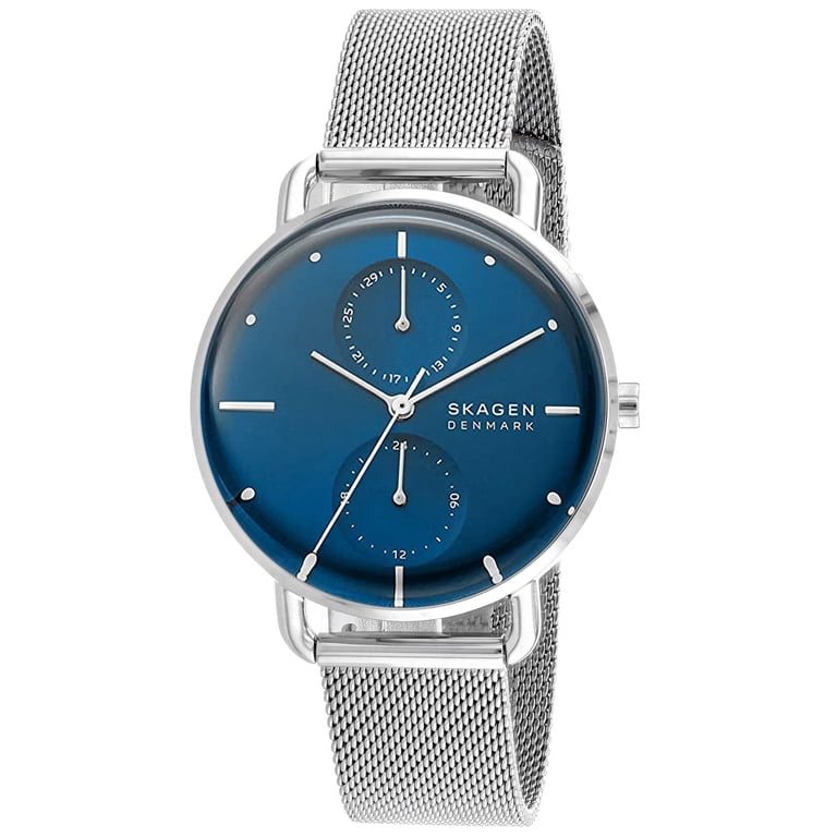 Skagen Denmark Blue Dial Rectangular Women\'s Dress Watch For Parts Or Repair Skagen Watches | Vintage Skagen Watches for Men & Women  main image 2