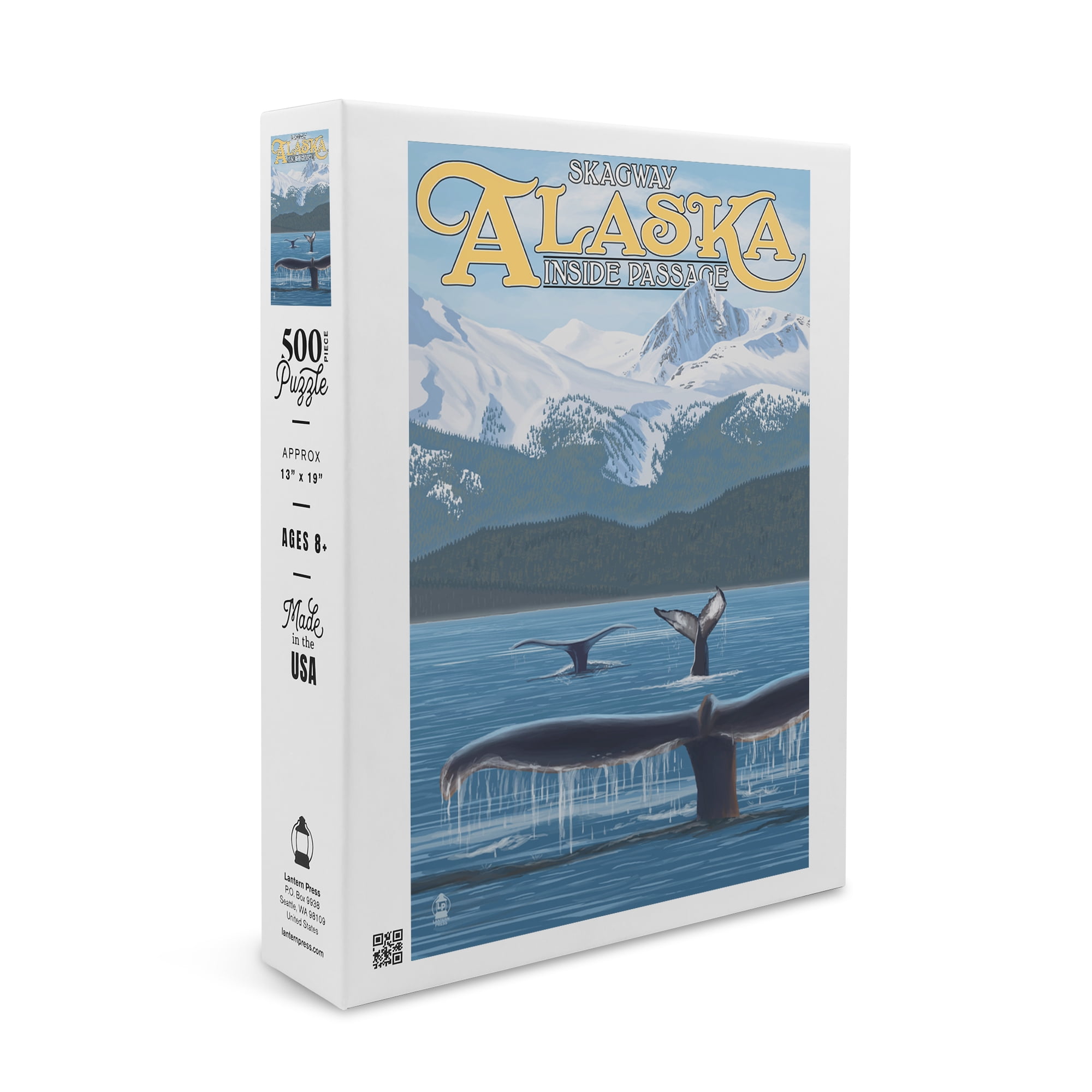 Skagway, Alaska, Inside Passage Whale View (19x27 inches, Premium 500