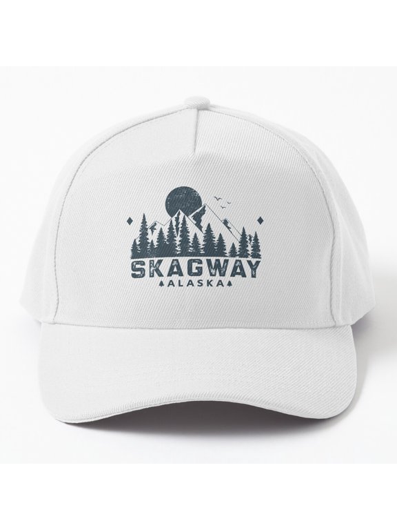 Skagway Alaska Mountain View Baseball Cap, Nature Hat Style