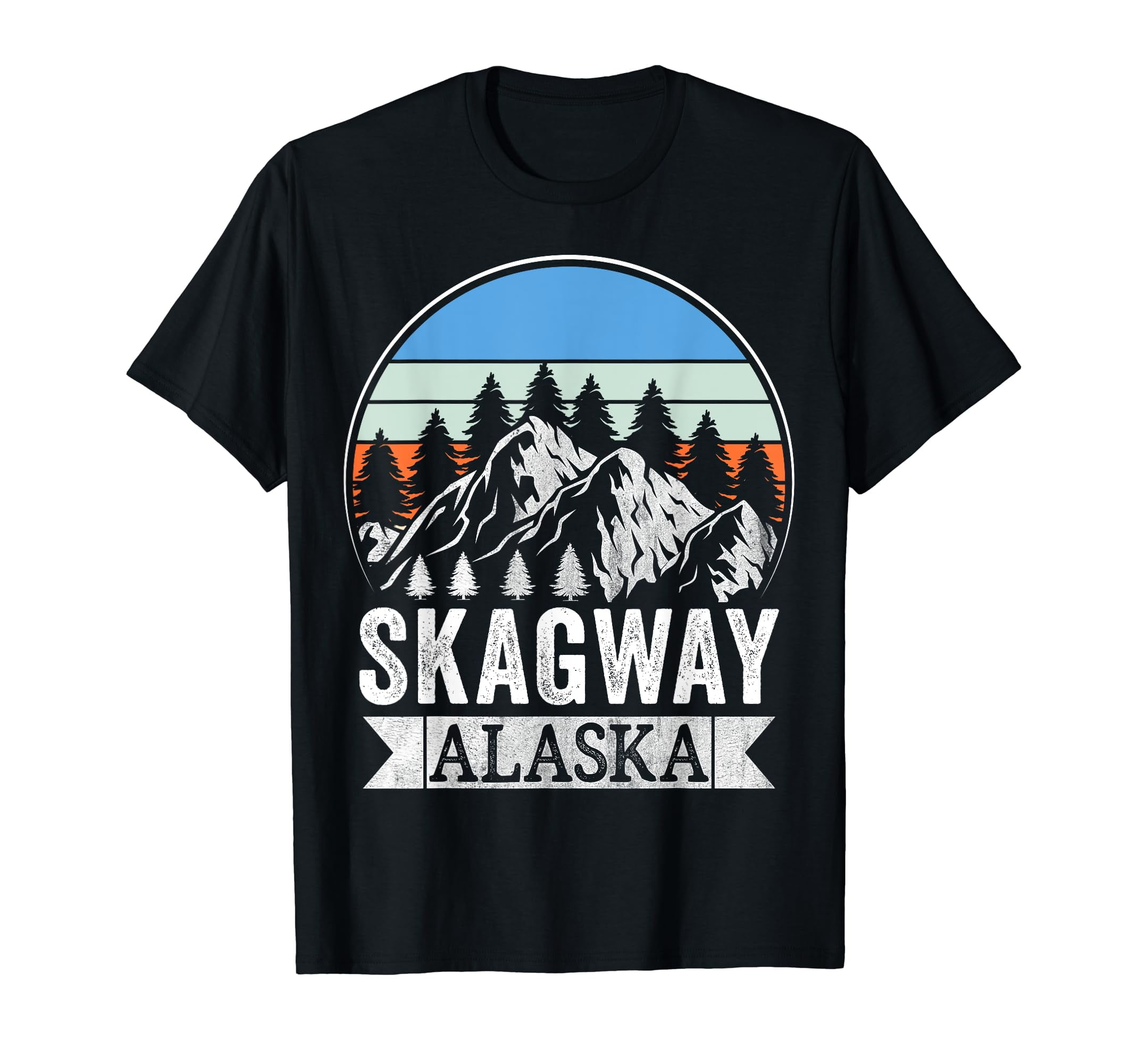 Skagway Alaska Vacation Souvenir And Cruise Gifts Black TShirt