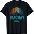 thumbnail image 1 of Skagway Alaska Vintage Mountains Nature Hiking Souvenir Gift T-Shirt, 1 of 3