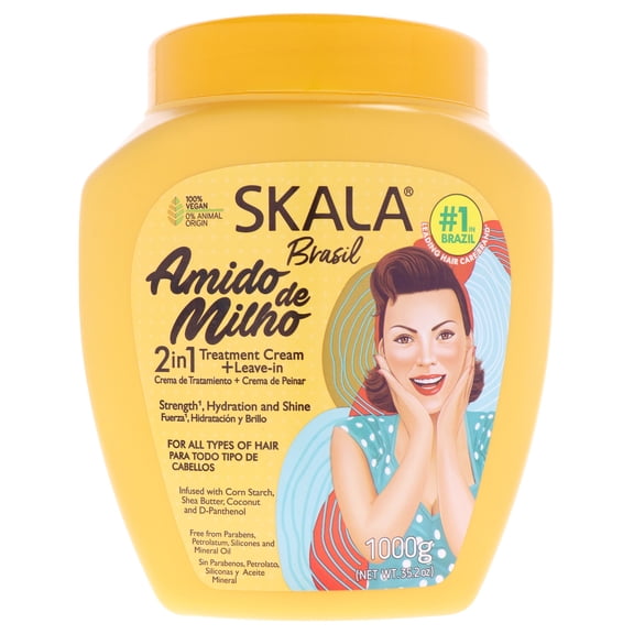 Skala 2 in 1 Corn Starch Hair Treatment Cream , 35.2 oz Cream
