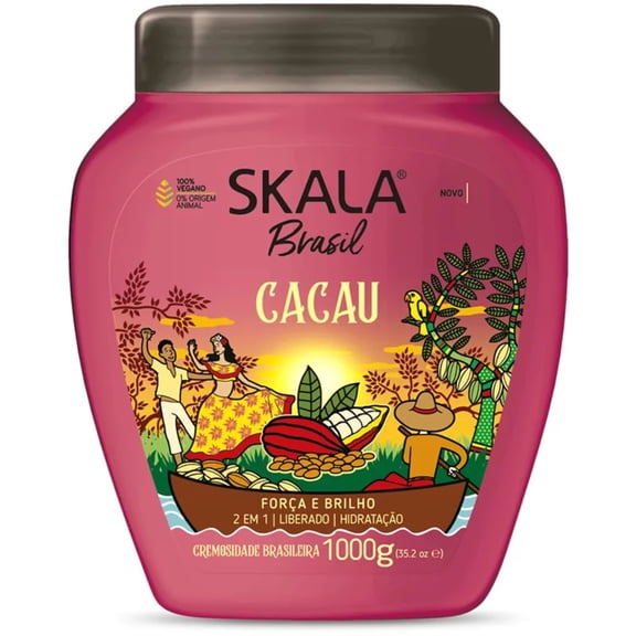 Skala - Linha Brasil - Creme de Hidratacao 2 em 1 Cacau 1 Kg - (Brazil Collection - Cocoa 2 in 1 Moisturizing Cream Net 35.27 Oz)
