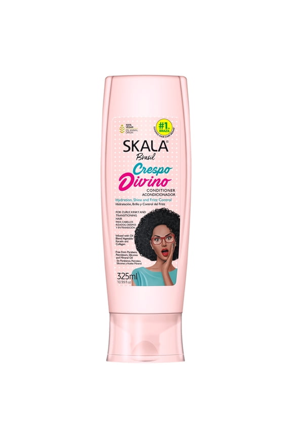 Crespo Divino Conditioner for Curly, Kinky & Transitioning Hair Frizz Control, 10.99 fl oz