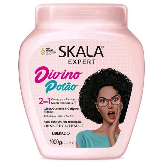Skala - Expert - Creme de Tratamento 2 em1 Crespo Divino 1 Kg - (Divine Curls 2 in 1 Treatment Cream Net 33.81 Oz)
