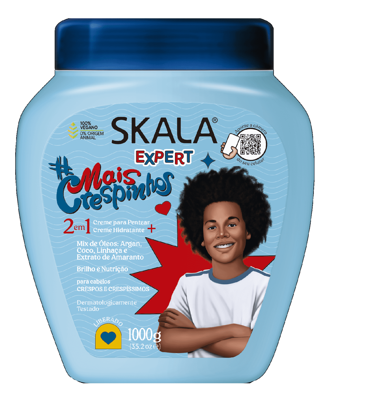 Skala Expert- MaisCrespinhos Treatment Cream 1000g (35.2Oz) - Nutrition and  Shine for Curly Hair