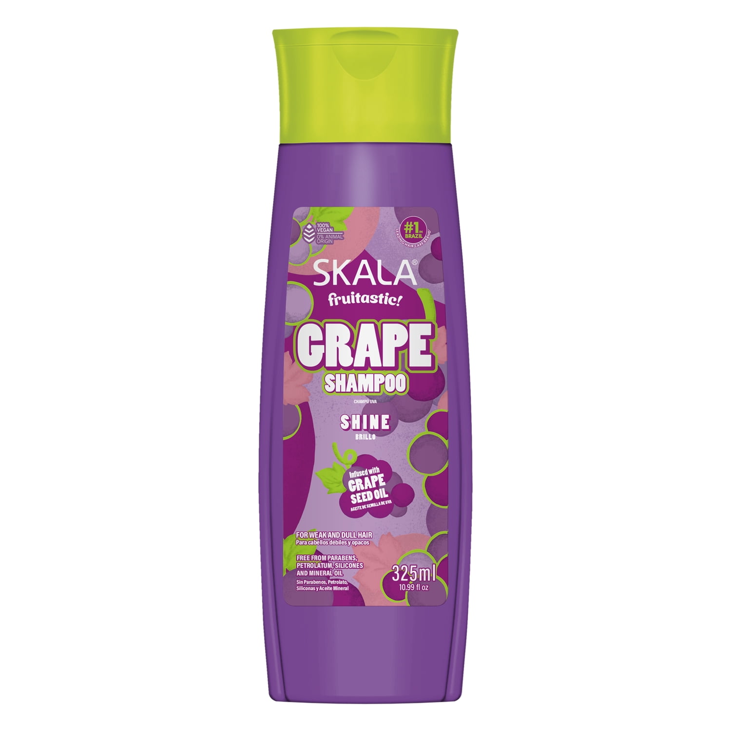 Skala Fruitastic Grape Shampoo for Weak & Dull Hair Moisture, Shine ...
