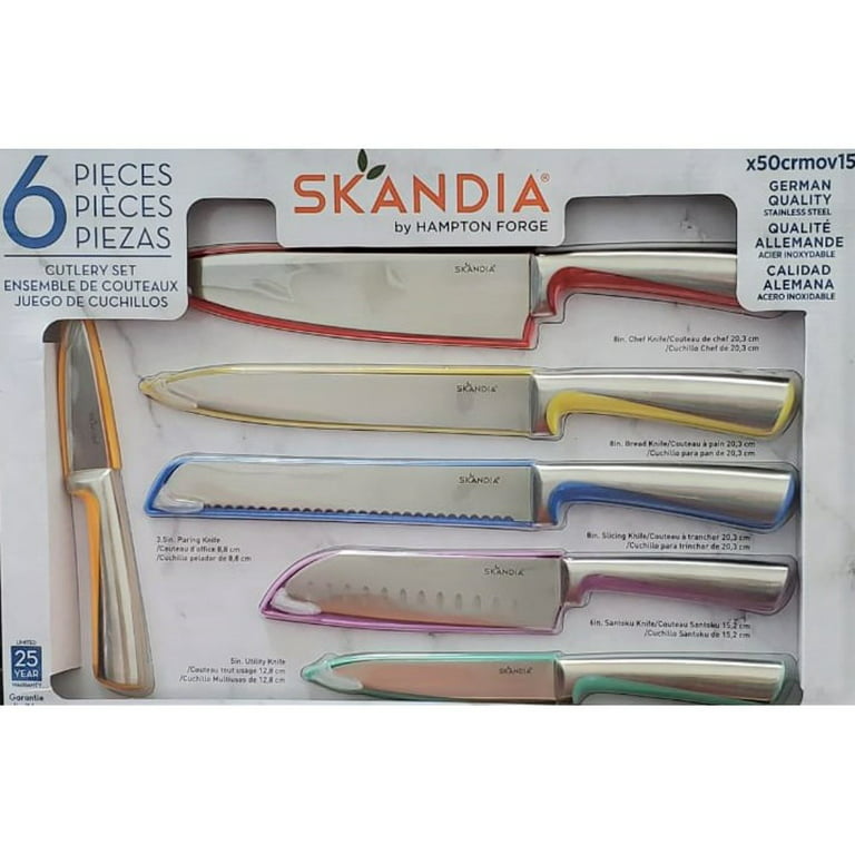 Skandia Reflections 6 Piece Glass Block Knife Set – Oneida
