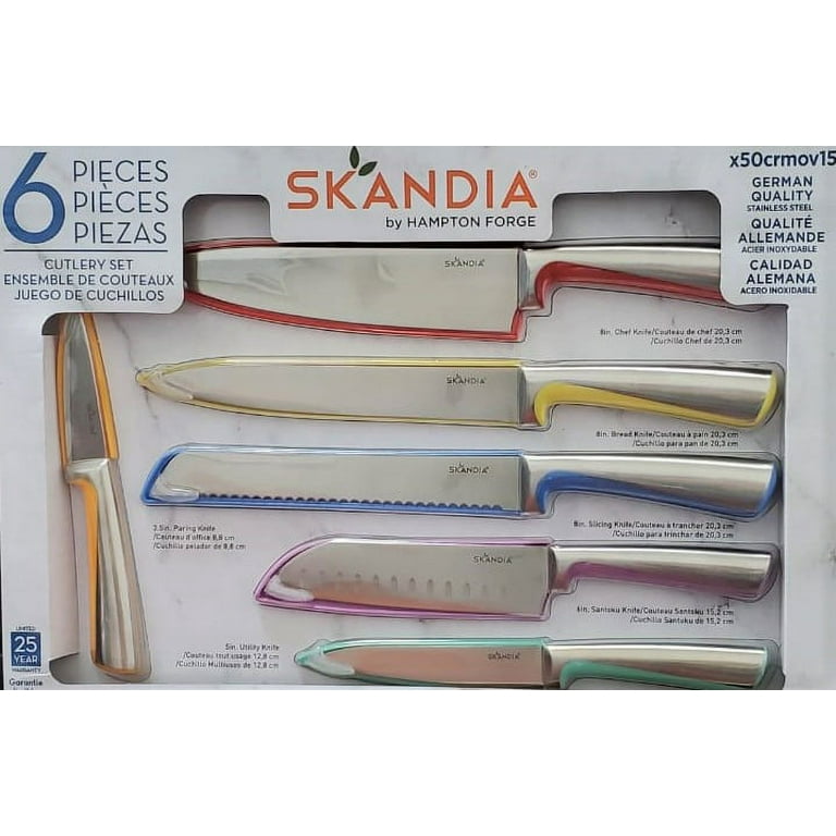 Skandia 5-Piece Stainless Steel Cutlery Set with Blade Guards