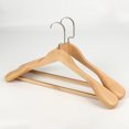 thumbnail image 1 of Skard High-Grade Wide Shoulder Wooden Coat Hangers - Solid Wood Suit Hanger, 1 of 2