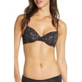 thumbnail image 1 of Skarlett Blue Women's Compel Unlined Underwire Demi Cup Bras, Charcoal, 32D, 1 of 4