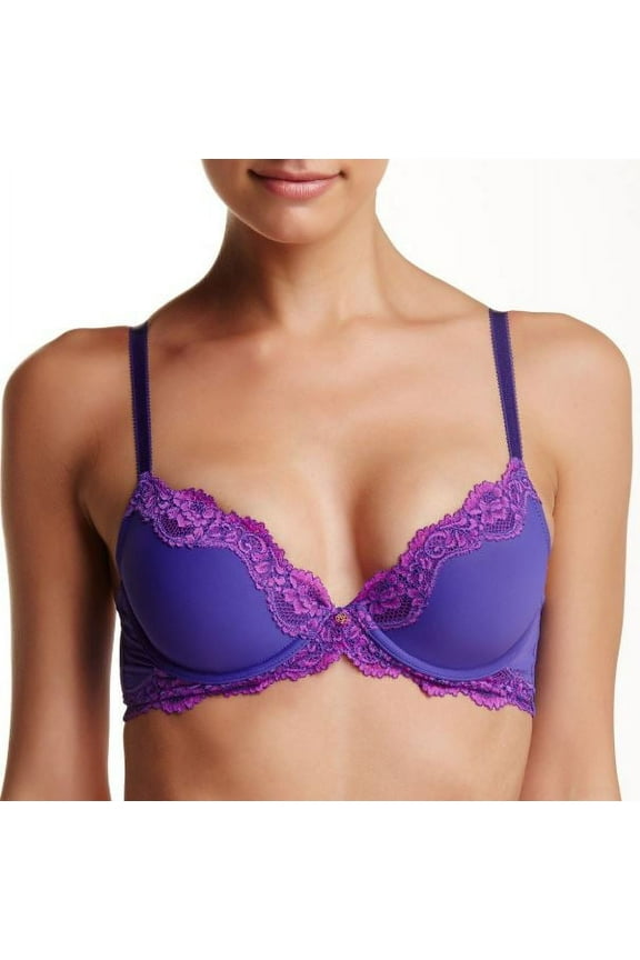 Women's Night Sky Purple Adore Underwire Demi Bra, Size 32A
