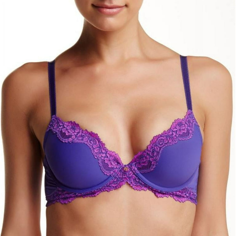 Skarlett Blue Women's Night Sky Purple Adore Underwire Demi Bra, Size 32D 