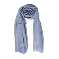 thumbnail image 1 of Skarma Jacquard Print Wool and Silk Shawl Wrap Scarf, Lightweight Soft Unisex Stole, Gray 80"x28", 1 of 9