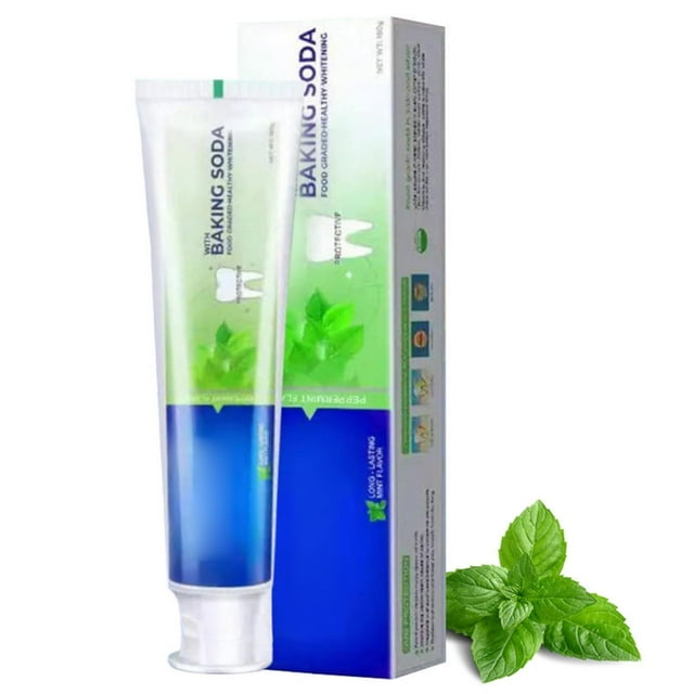 WFPLHFT Baking Soda & Mint EnamelSafe Teeth Whitening Toothpaste, 180g