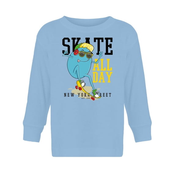 Skate All Day Long Sleeve Toddler -Image by Shutterstock, 4 Toddler