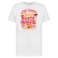 thumbnail image 1 of Skate Board Fire Wheels T-Shirt Men -Image by Shutterstock, Male 3X-Large, 1 of 2