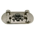 thumbnail image 1 of Skate Boarders Skateboard Belt Buckle Skateboarding Skeleton Crossbones Gunmetal, 1 of 2