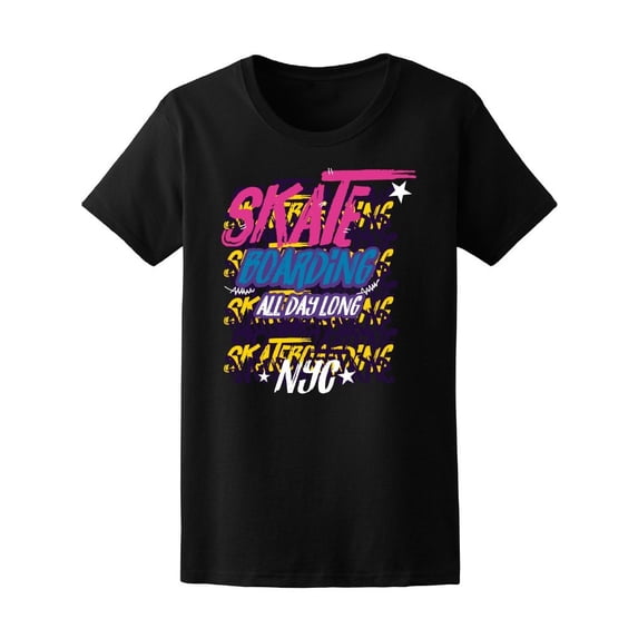 Skate Boarding All Day Long Tee Men's -Image by Shutterstock