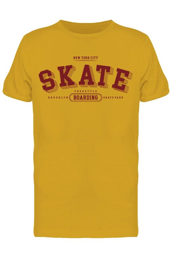 Skate, Freestyle Boarding T-Shirt Men -Image by Shutterstock, Male Large