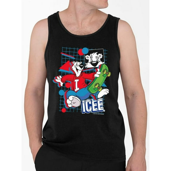 Skate Frost Rider Style - ICEE Fun Graphic Bear Graphic Men's Tank Top