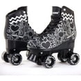 thumbnail image 1 of Skate Gear Retro Quad Roller Skates, Holiday Gift for Girls (Graphic Black, Youth 2), 1 of 7