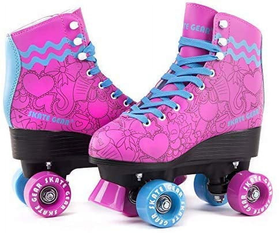 Skate Gear Retro Outdoor Quad Roller Skates for Kids and