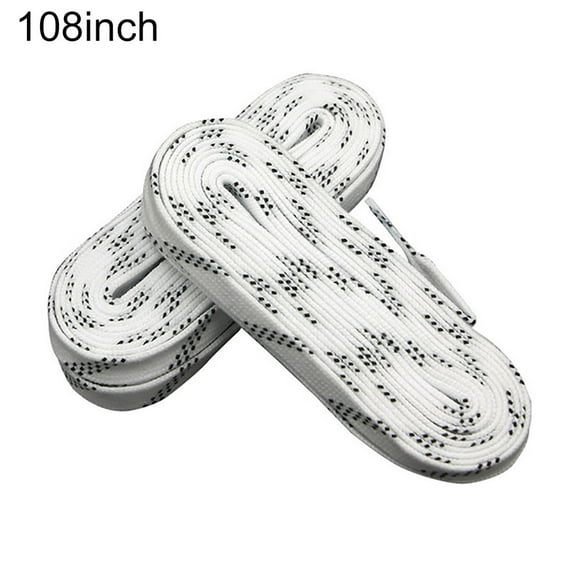 Skate Laces, 1 Pair 96/108/120 Inch Waxed Waterproof Shoe Laces for Ice Hockey Roller Skates