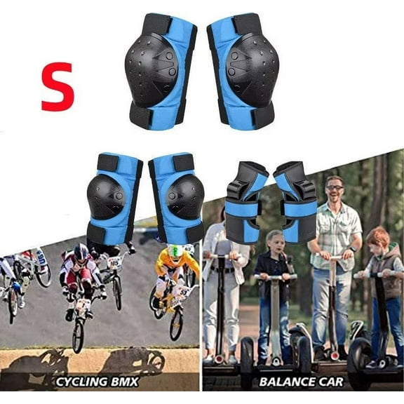 Skate Pads for Kids Teen Adults, Rollerskating Protective Gear Sets, Elbow Pads Knee Pads with Wrist Guards for Skateboarding Skating Cycling Rollerblading Scooter, Pink L