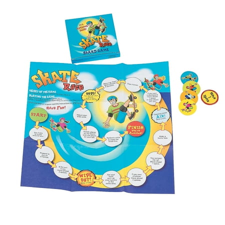 Skate Park Race Game - Party Favors - 12 Pieces