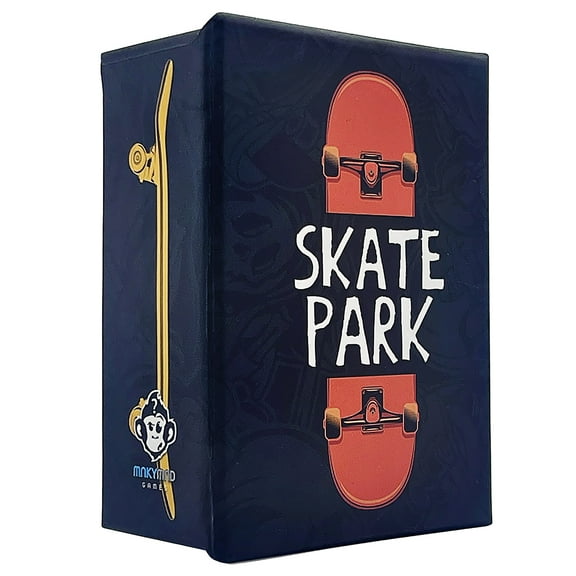 Mnkymnd Games: Skate Park - Trick Playing Card Game, Create Obstacles, Roll To Land Your Tricks, Party & Family Play, Ages 8+, 1-3 Players, 10-20 Min