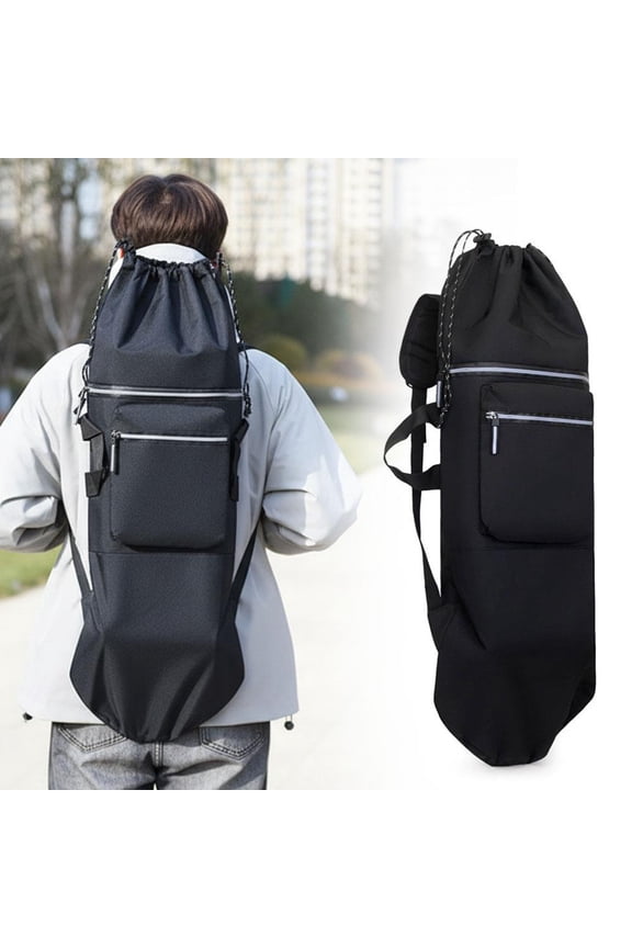 Skateboard Backpack Handbag with Adjustable Straps & Reflective Strip,Regular Skateboard Longboard Bag,Lightweight & Resistant Skateboards Bag for Travel Outdoor Activities