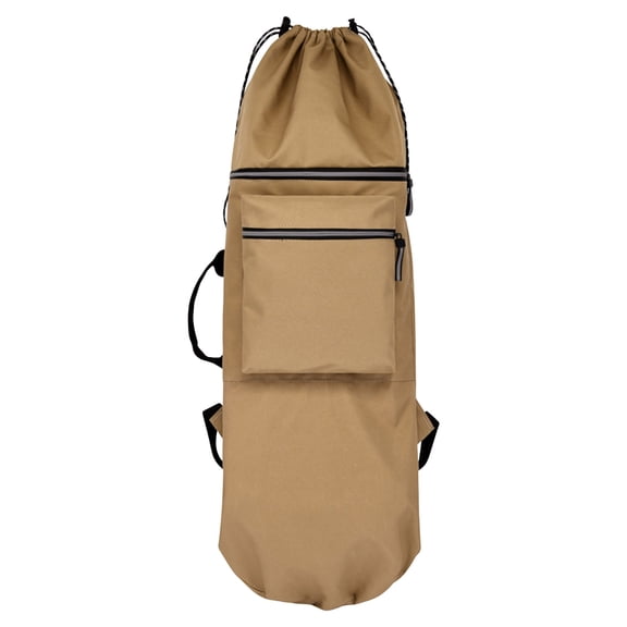 Skateboard Bag Backpack Water-Resistant & Night Reflective Adjustable Straps Multi-Pocket for Outdoor Sports Skateboard Gear Accessories