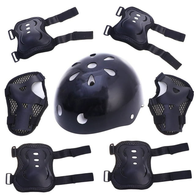 Skateboard Bike Helmet for Adults Adjustable Knee Elbow Pads Wrist