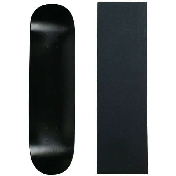 Skateboard Deck Blank Dipped Black 8.25" Black Grip