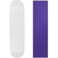 thumbnail image 1 of Skateboard Deck Blank Dipped White 7.5" Purple Grip, 1 of 1