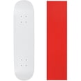 thumbnail image 1 of Skateboard Deck Blank Dipped White 8.0" Red Grip, 1 of 1
