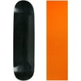 thumbnail image 1 of Skateboard Deck Blank Stained Black 7.5" Orange Grip, 1 of 1