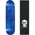 thumbnail image 1 of Skateboard Deck Blank Stained Blue 7.5" Skull Grip, 1 of 1